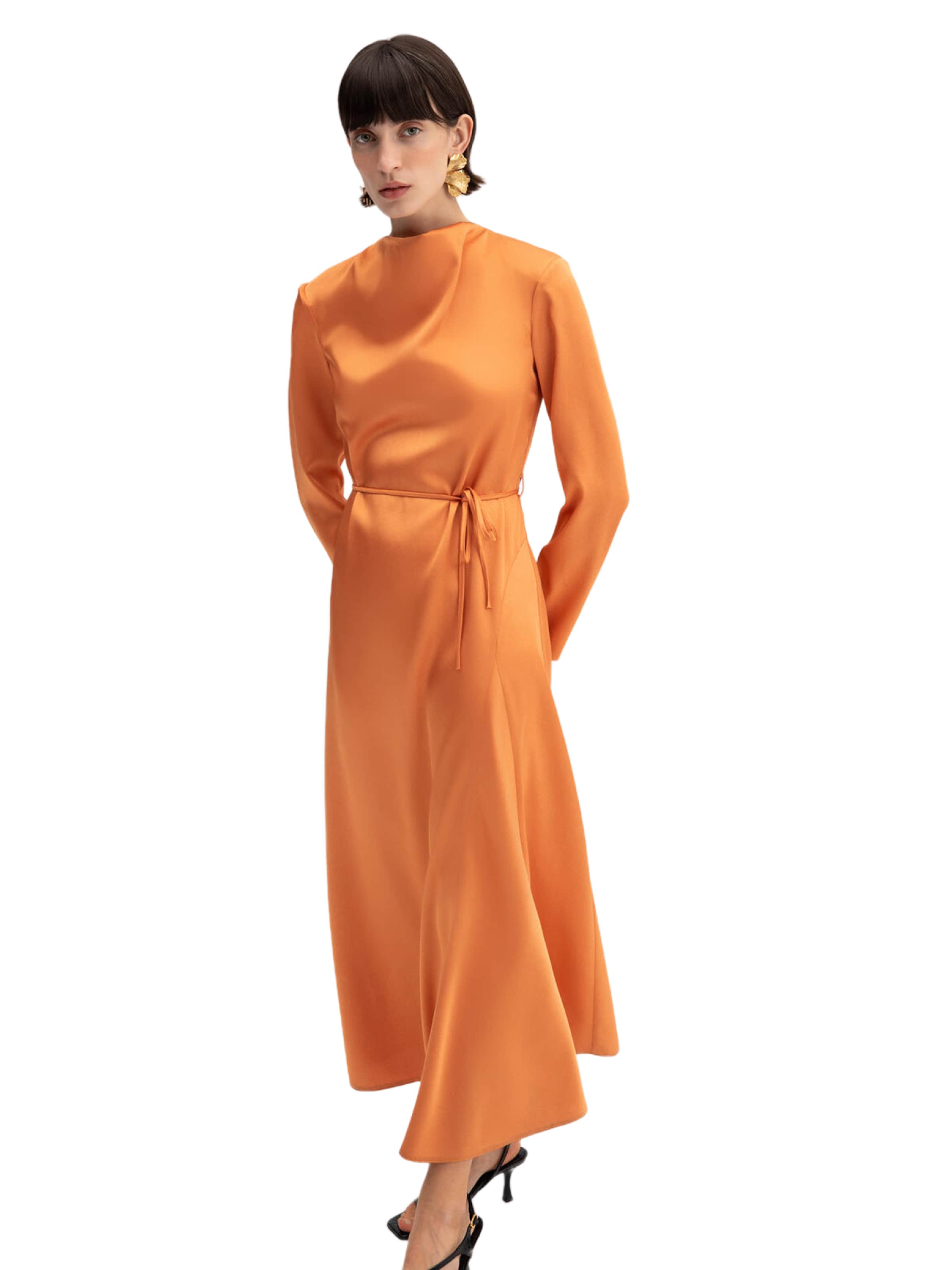 Touche Prive Kleid in Orange: Vorderseite