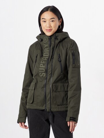 Superdry Winterjas in Groen: voorkant