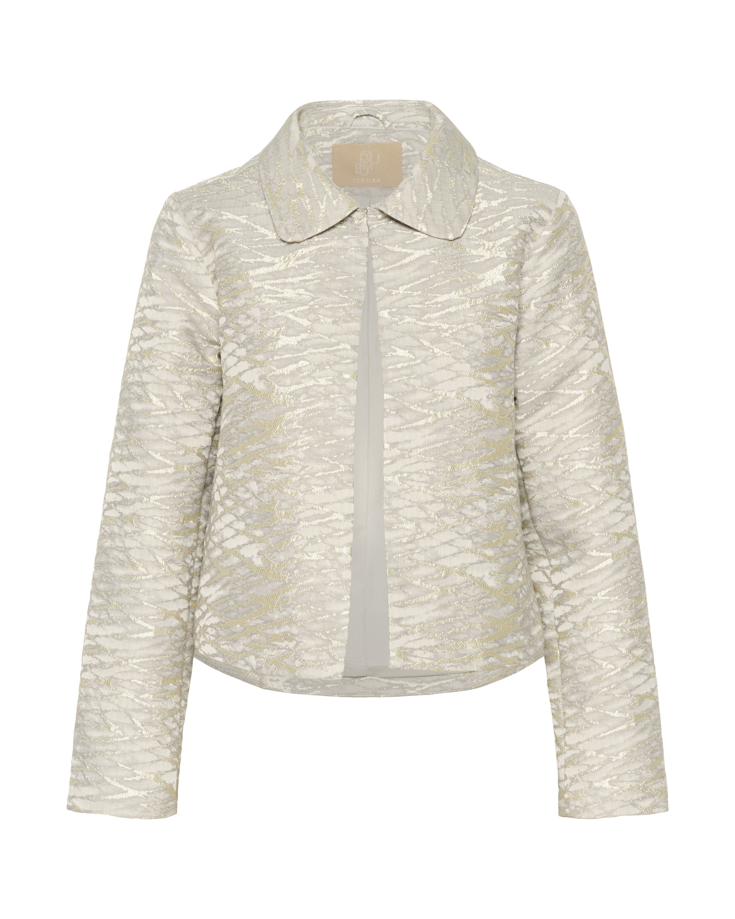 CULTURE Jacke 'CUSofie' in Silber: Vorderseite