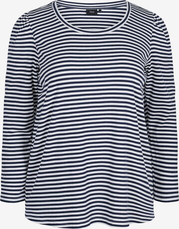 Zizzi Blouse in Blauw: voorkant