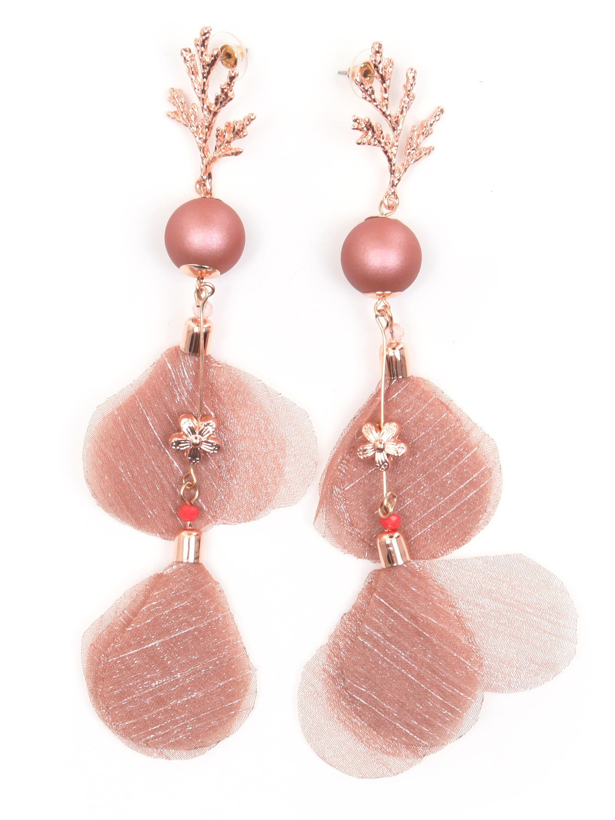 COLLEZIONE ALESSANDRO Earrings 'Zahara' in Pink: front