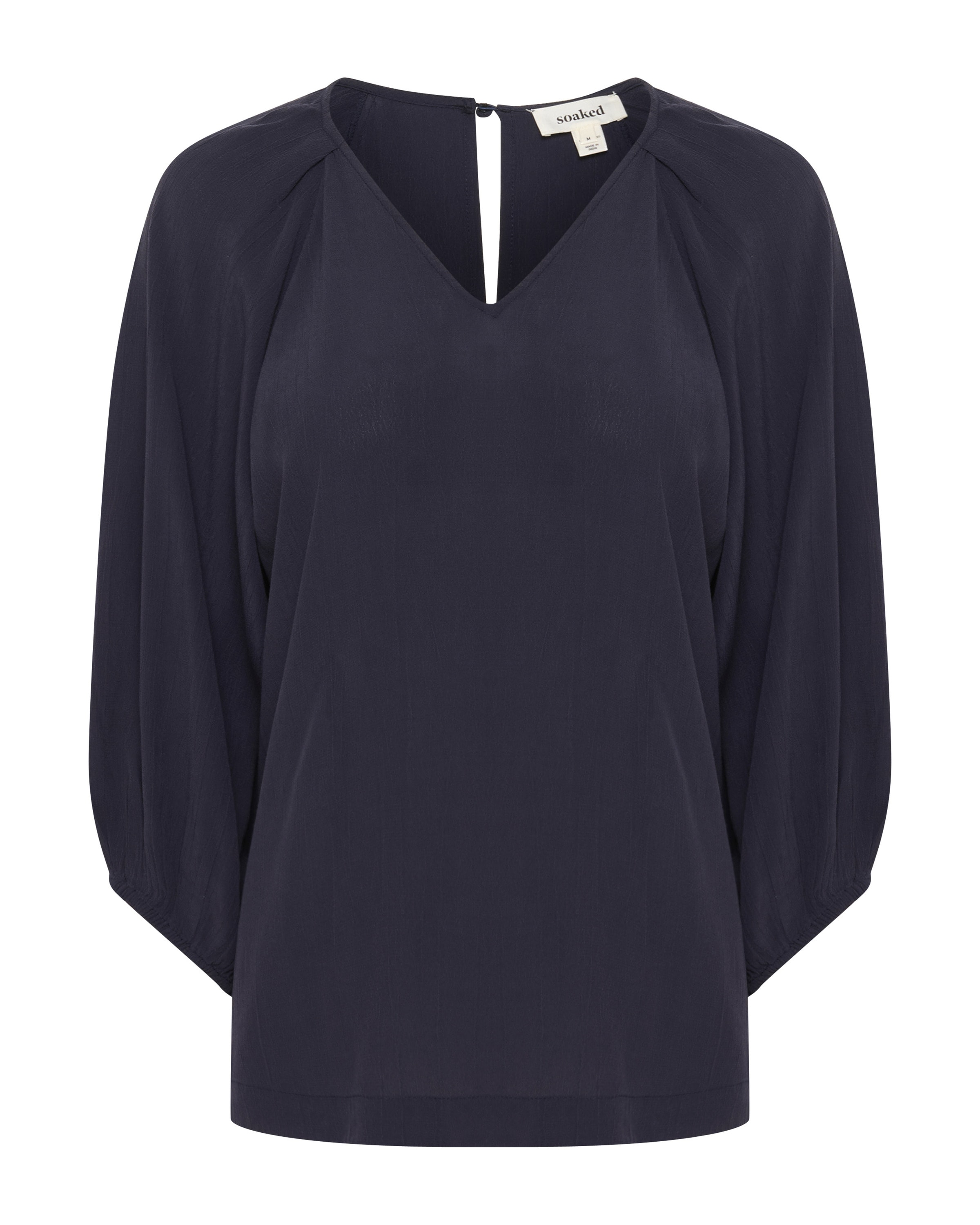 zils SOAKED IN LUXURY Blūze &#x27;Valize&#x27;: no priekšpuses