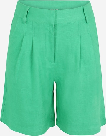 Y.A.S Tall - Loosefit Calças com pregas 'YASISMA' em verde: frente