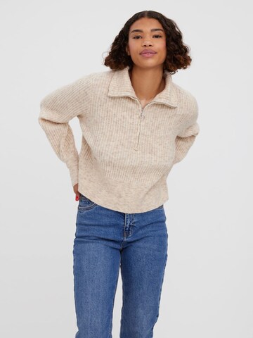 VERO MODA Pullover 'Poppy' in Beige