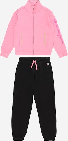 Champion Authentic Athletic Apparel Tracksuit in Pink: front