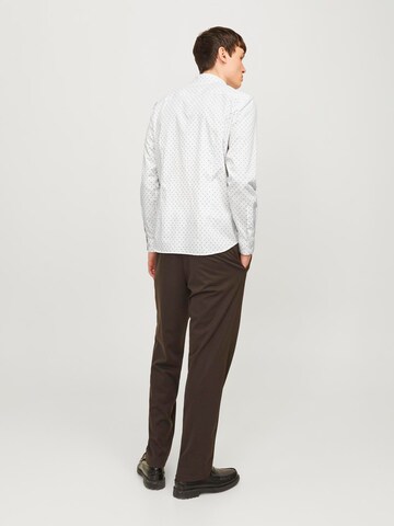 JACK & JONES Slim fit Overhemd 'JJJoe' in Wit