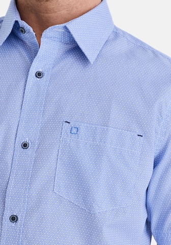 Stooker Men Regular Fit Hemd 'Hudson' in Blau