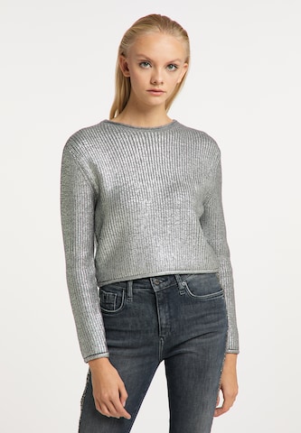 Pull-over myMo ROCKS en argent : devant