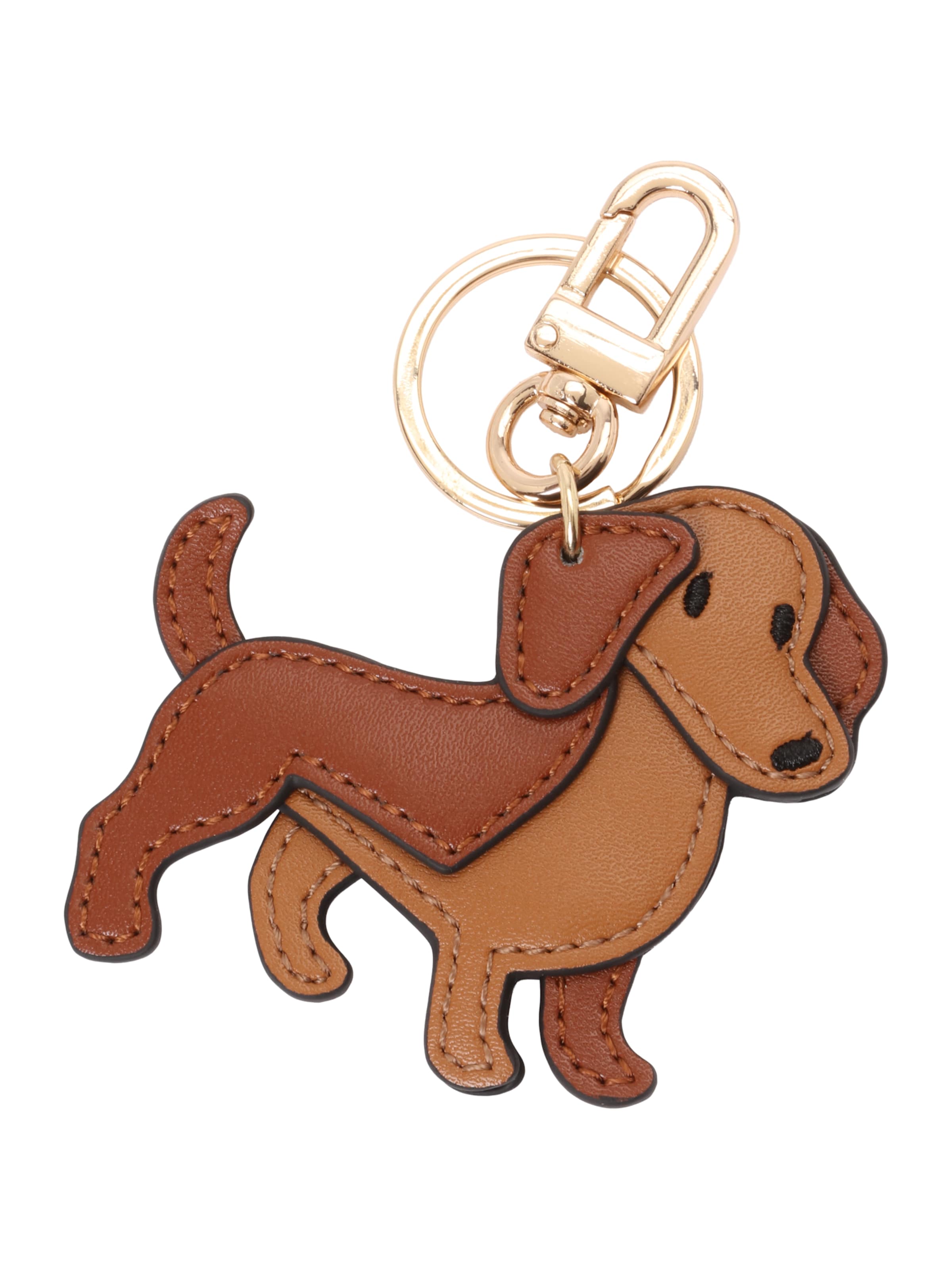 Seidenfelt Bag accessories 'My Dachshund' in Brown: front