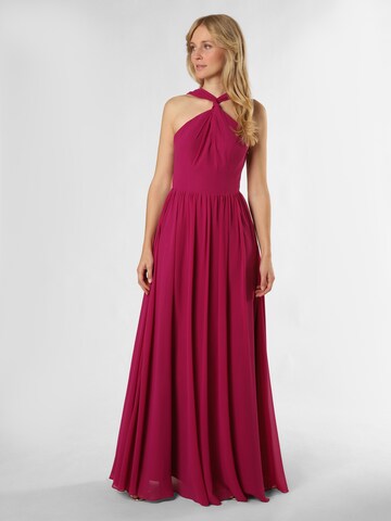 Robe de soirée Laona en rose : devant