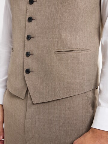 BOSS Regular Baukasten-Weste ' Jasper ' in Beige