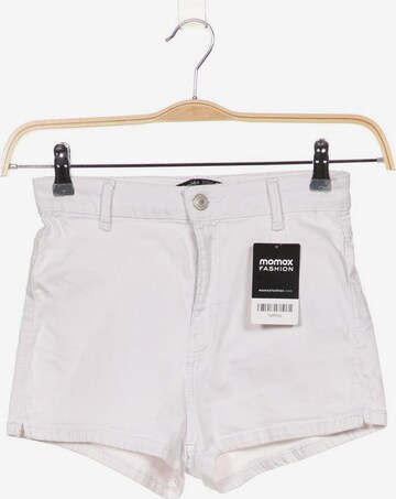 Bershka Shorts in S in White: front