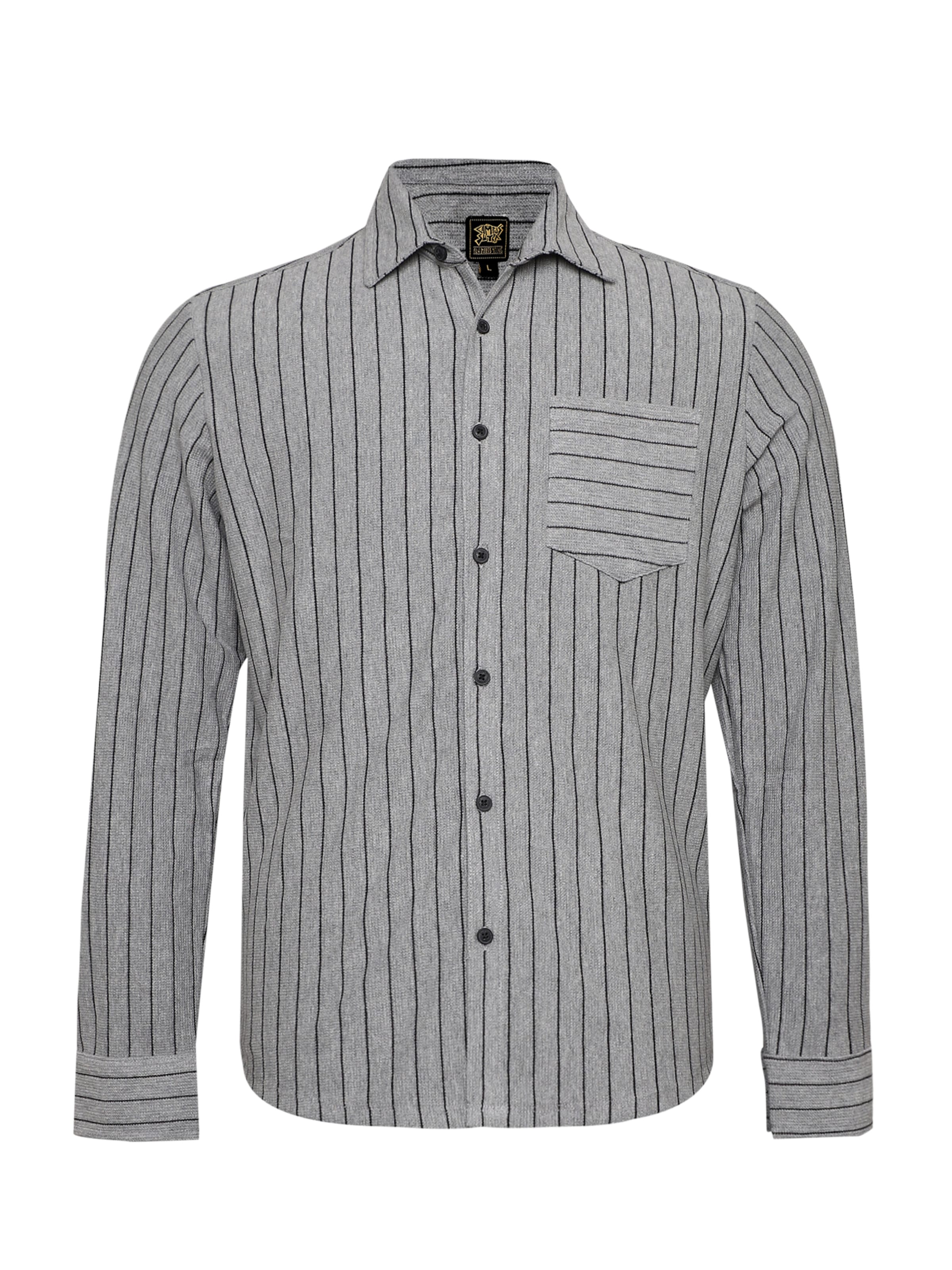 Campus Sutra Tavaline suurus Triiksärk 'Timothea', värv hall: eest vaates