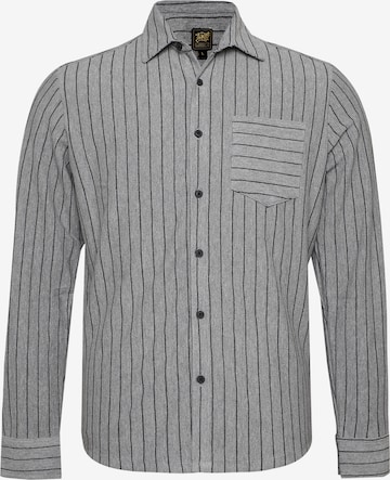 Campus SutraRegular Fit Košulja 'Timothea' - siva boja: prednji dio
