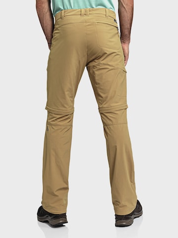 Schöffel Slim fit Outdoor trousers 'Koper1' in Beige