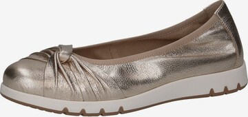 CAPRICE Ballet Flats in Gold: front