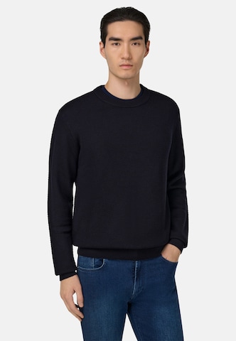 Pull-over Boggi Milano en bleu : devant