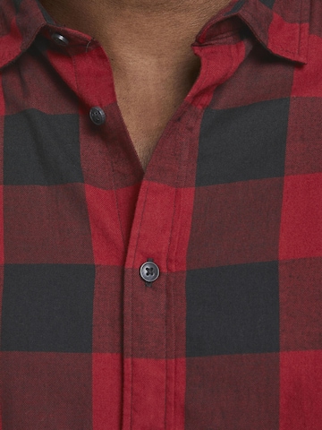 Jack & Jones Plus Средняя посадка Рубашка 'Gingham' в Красный