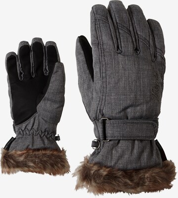 ZIENER Athletic Gloves 'KIM lady glove' in Grey