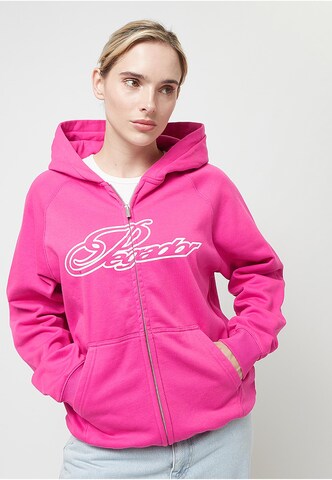 Veste de survêtement 'Anna' Pegador en rose : devant