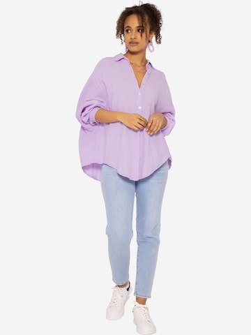 SASSYCLASSY Bluzka w kolorze fioletowy