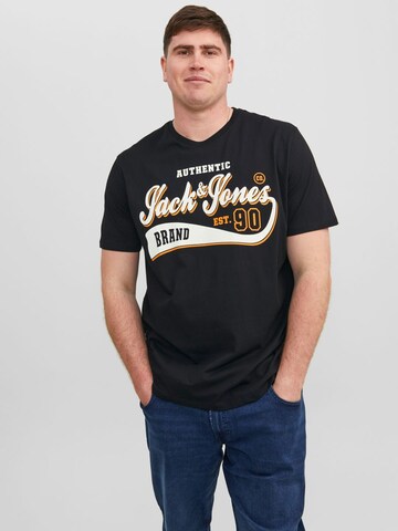 Jack & Jones Plus T-Shirt in Schwarz: predná strana