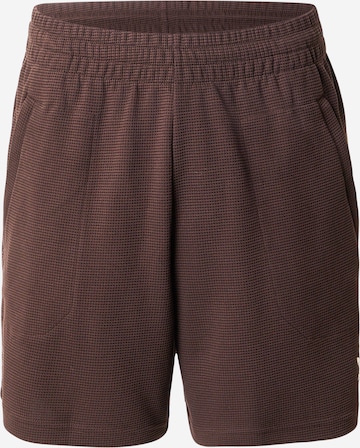 ADIDAS ORIGINALS Normalny krój Spodnie 'ESS' w kolorze brązowy: przód