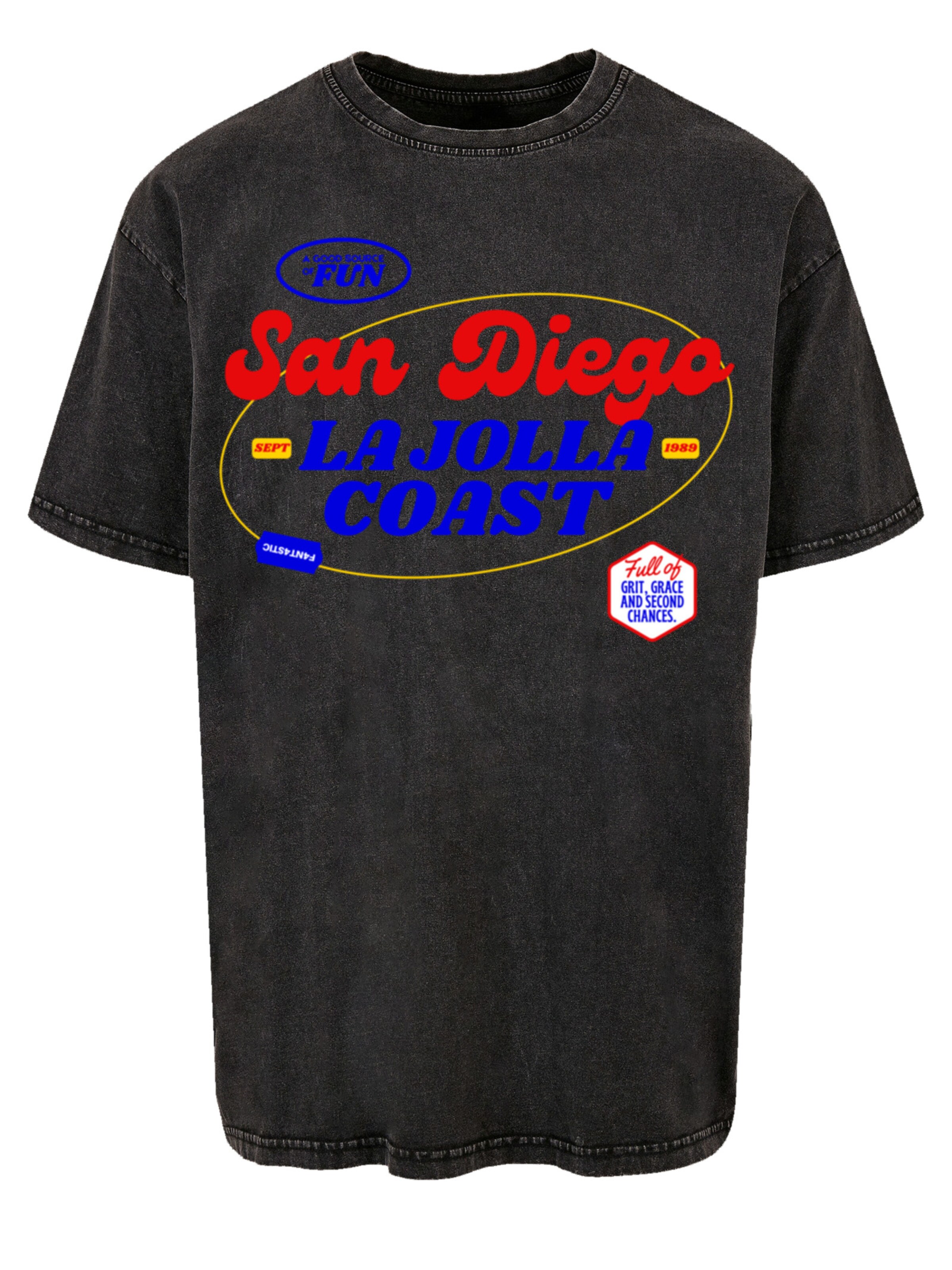 T-Shirt F4NT4STIC en noir : devant