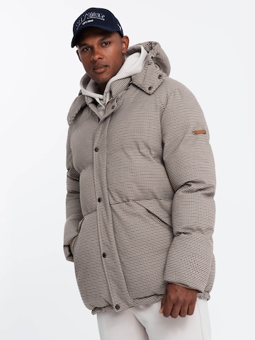 Ombre Winter jacket 'OM-JAHP-0174' in Beige