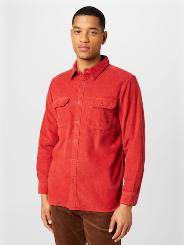 LEVI'S ® Comfort Fit Πουκάμισο 'Jackson Worker' σε κόκκινο: μπροστά