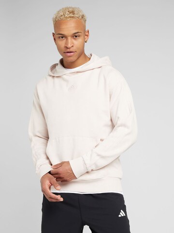 Sweat de sport 'ALL SZN' ADIDAS SPORTSWEAR en beige : devant