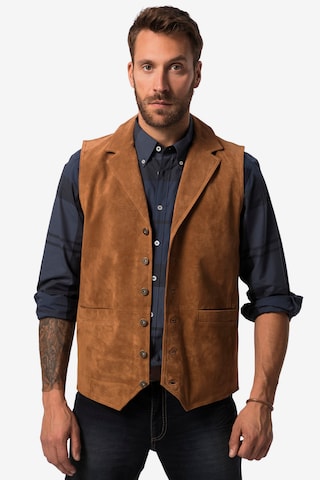 JP1880 Vest in Brown: front