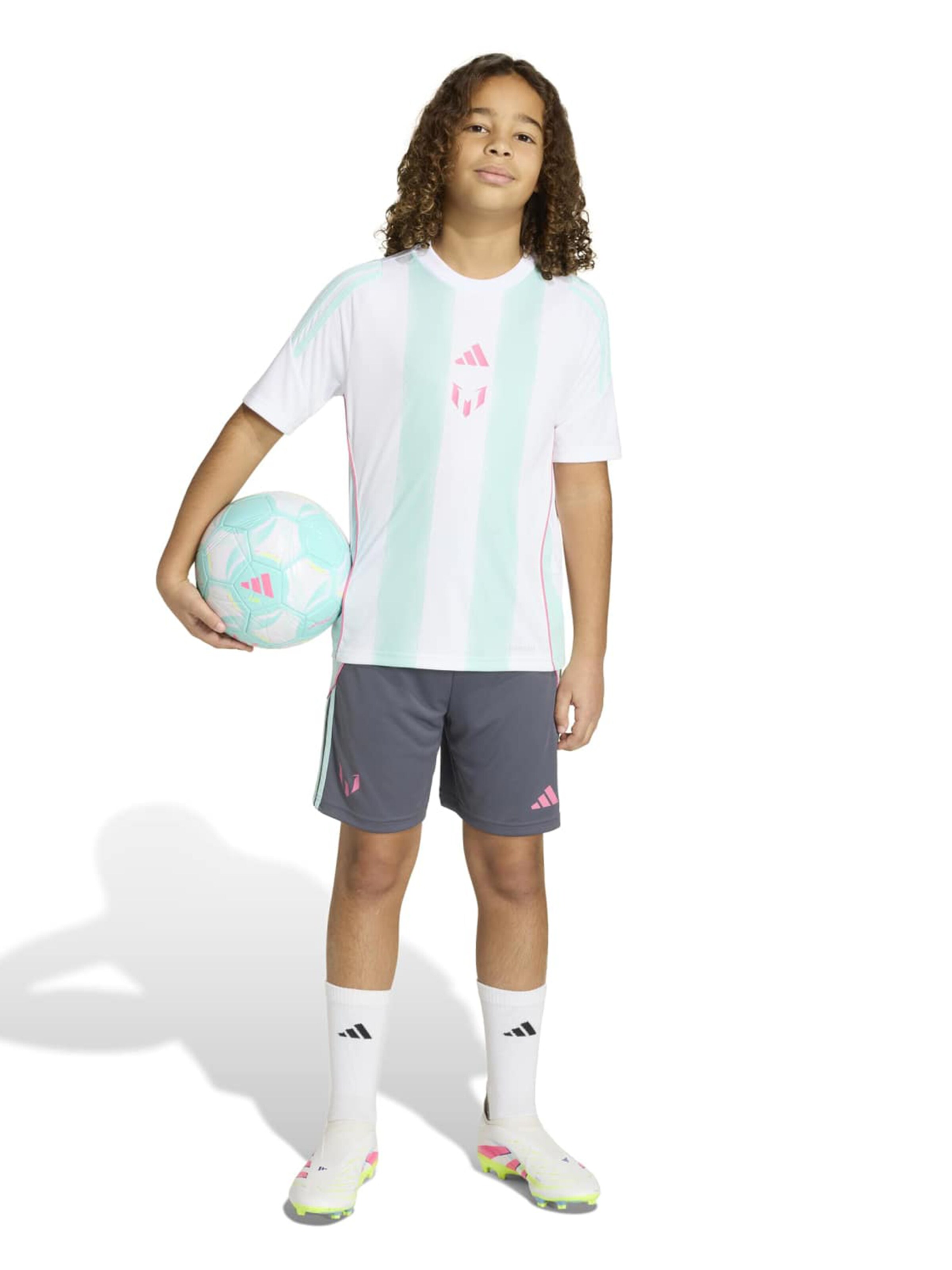 pelēks ADIDAS PERFORMANCE Standarta Sporta bikses 'Messi'