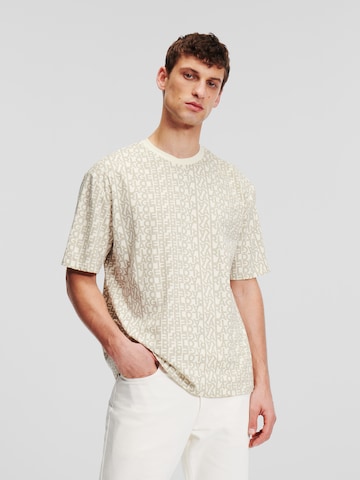 Karl Lagerfeld Shirt in Beige: voorkant