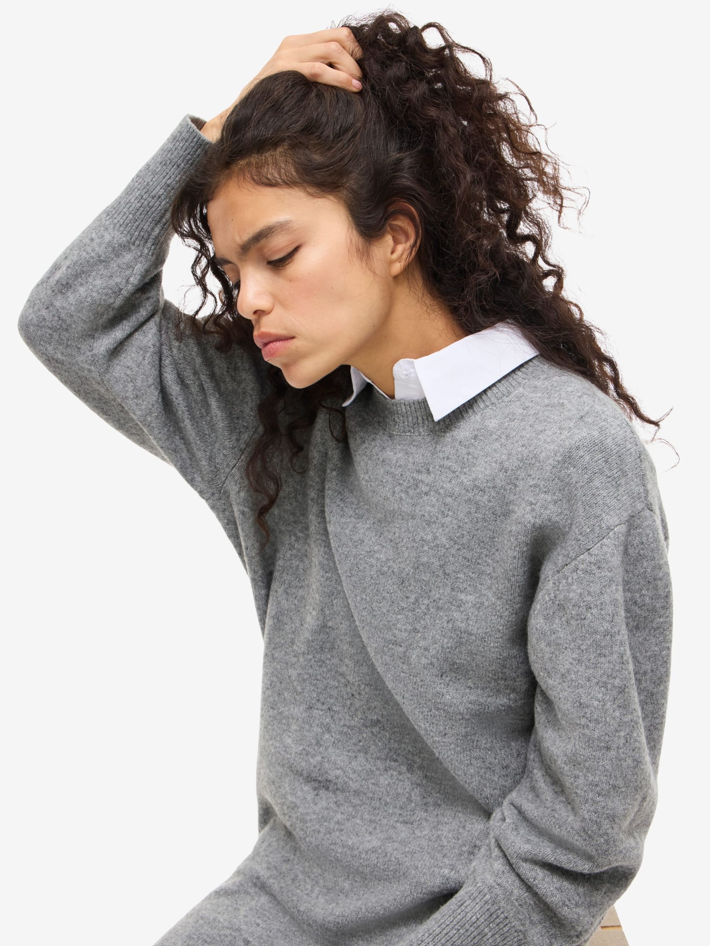 Abito in maglia di Noisy may in grigio