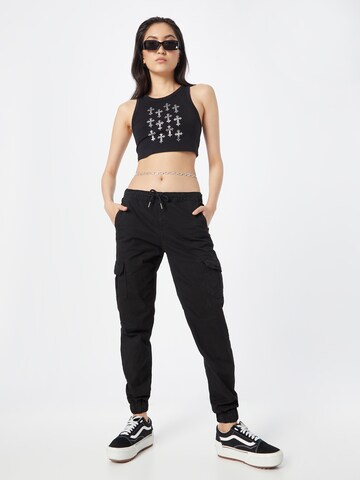 Effilé Pantalon cargo Urban Classics en noir