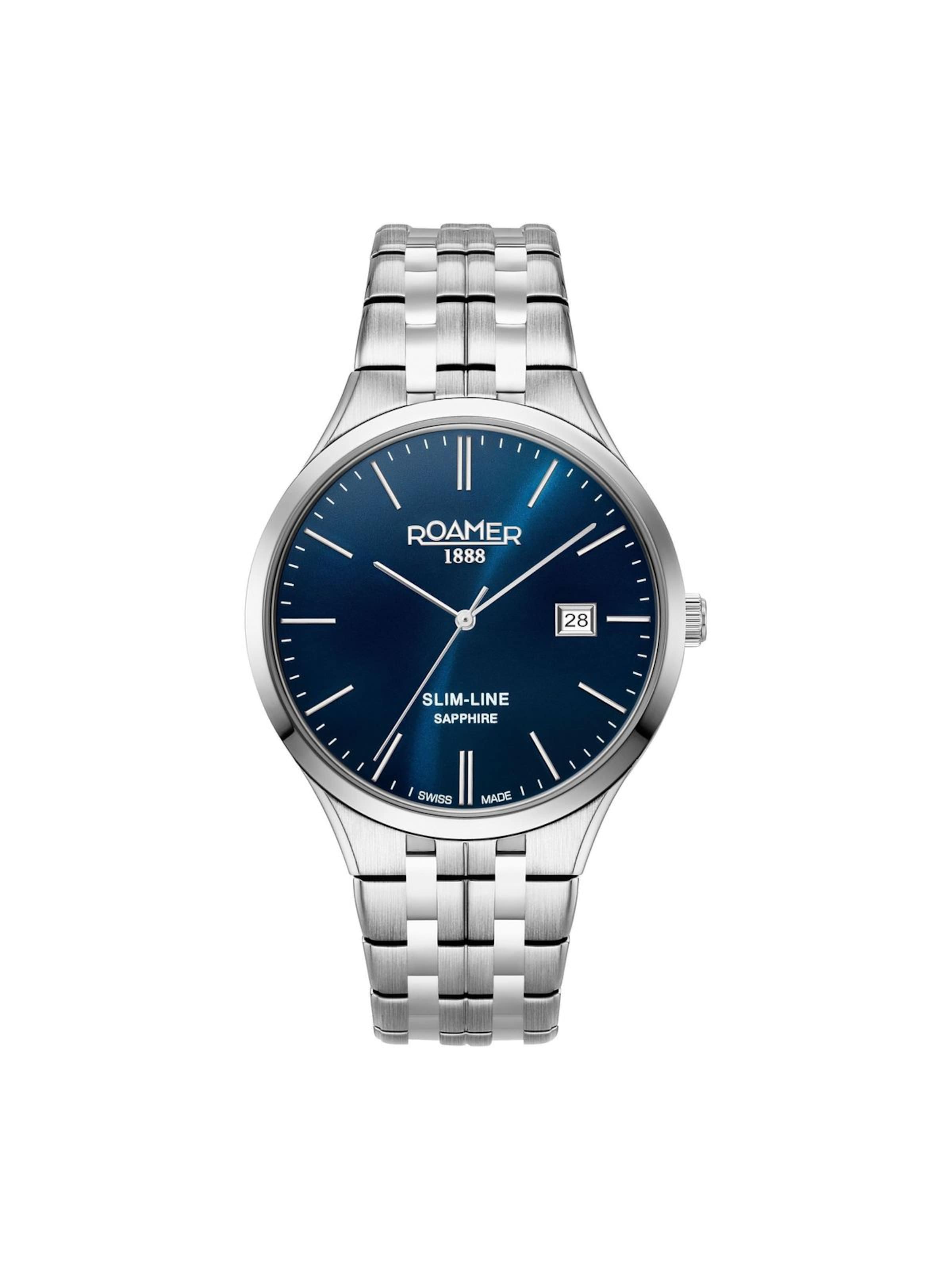 Montre à affichage analogique Roamer en bleu : devant