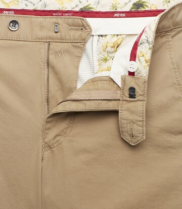 MEYER Slimfit Chino 'Bonn' in Bruin