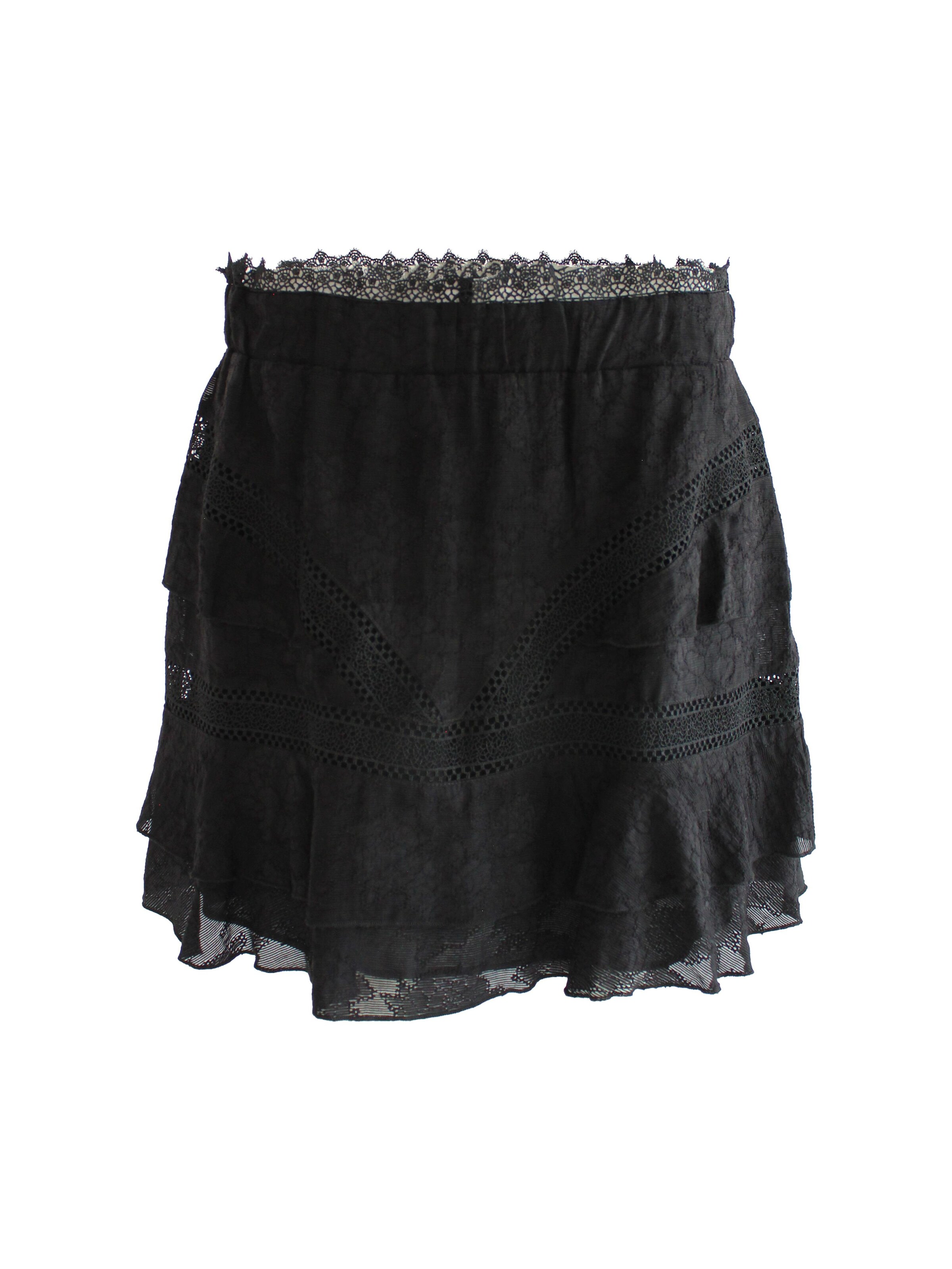 Honnête Atelier Rok 'Mono' in Zwart: voorkant