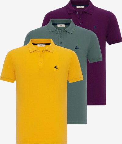 Maglietta Daniel Hills di colore giallo / verde / melanzana, Visualizzazione prodotti
