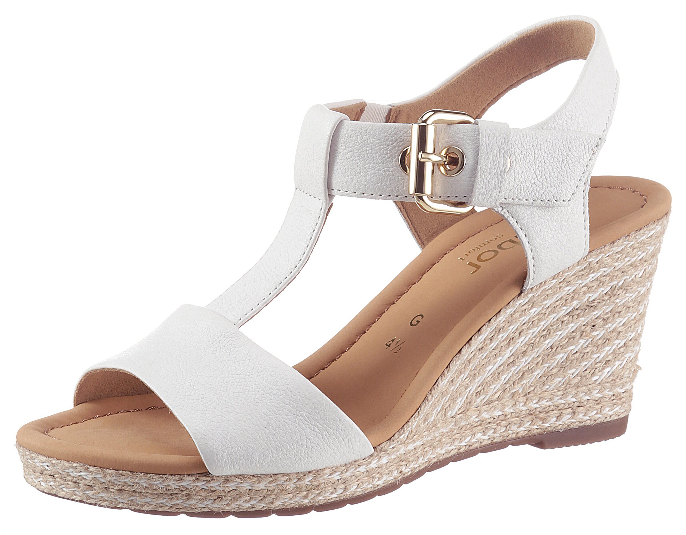 GABOR Sandals in White: front