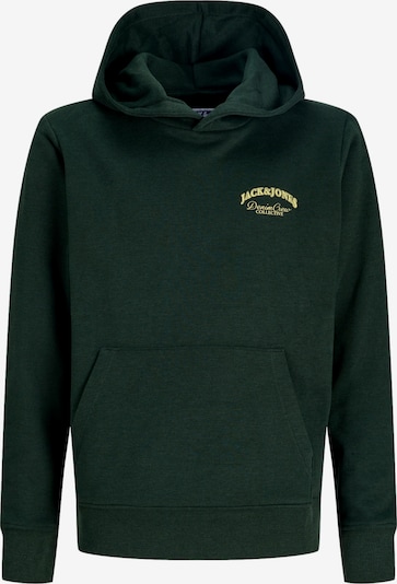 140 dydžio Megztinis be užsegimo 'JJEBrandes' iš Jack & Jones Junior, spalva – geltona / tamsiai žalia, Prekių apžvalga