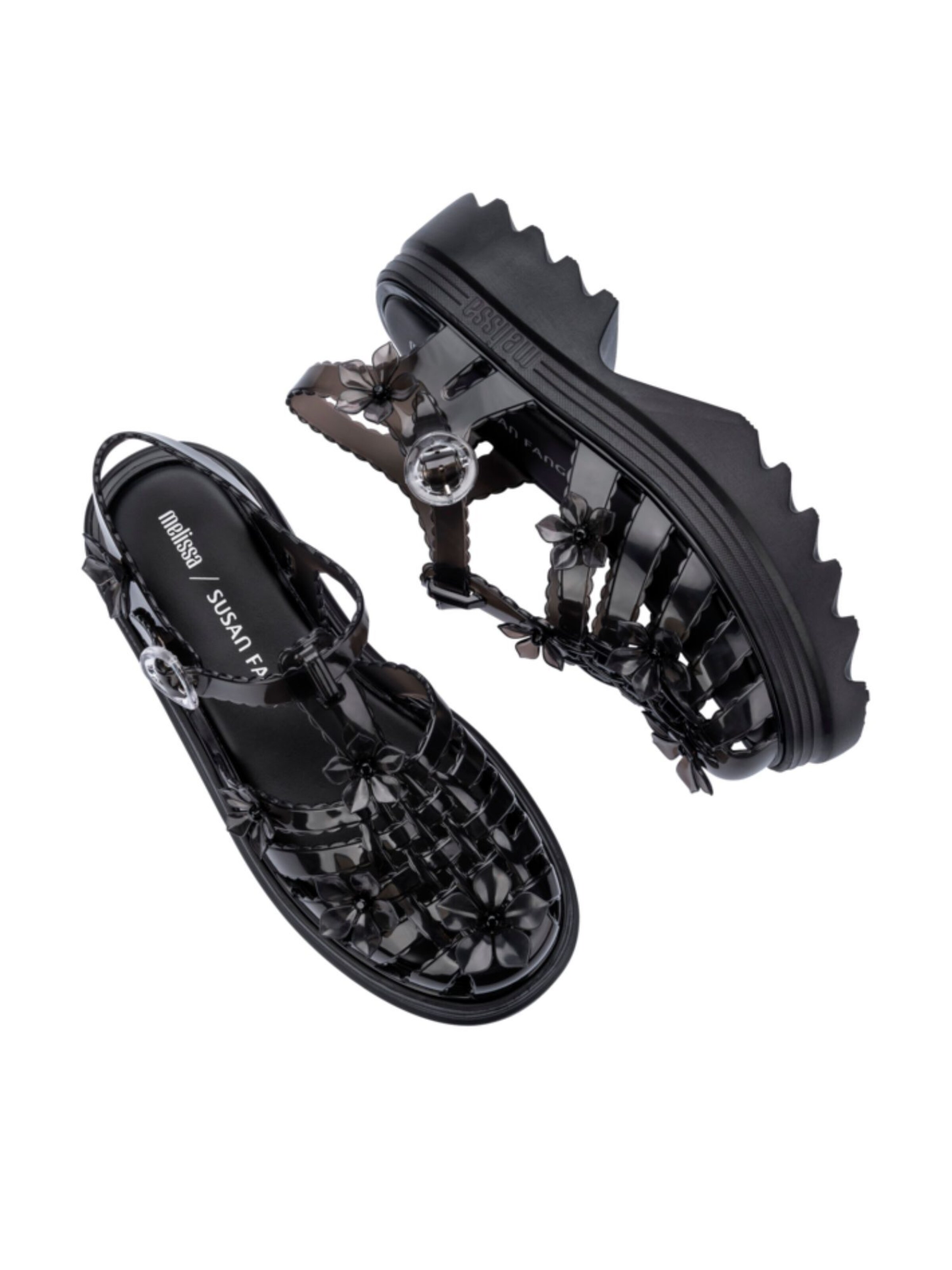 MELISSA Sandale 'Possession Sakura x Susan Fang' in Schwarz