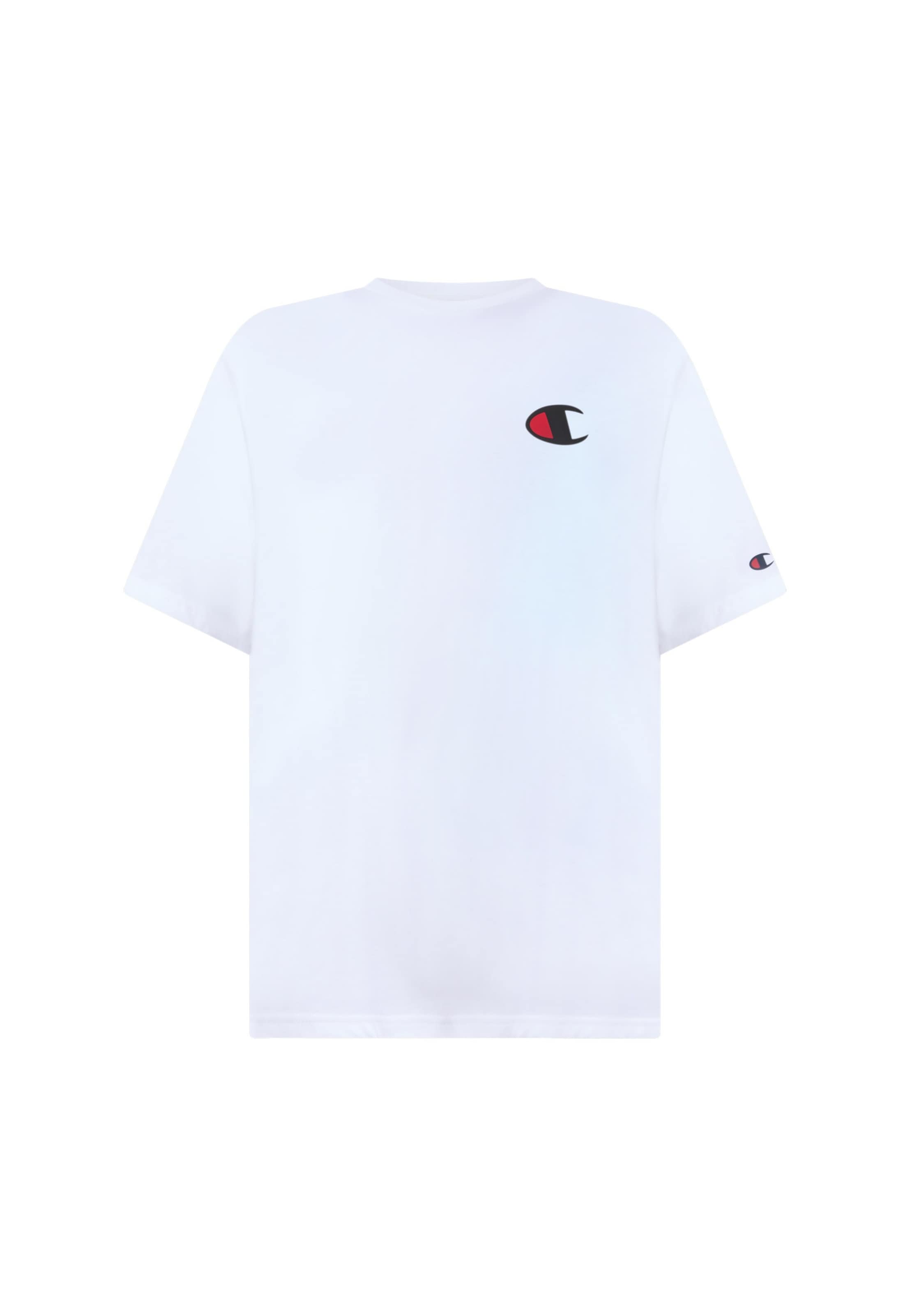 Champion Футболка в размере 104 в Красный / Черный / Белый, Обзор товара