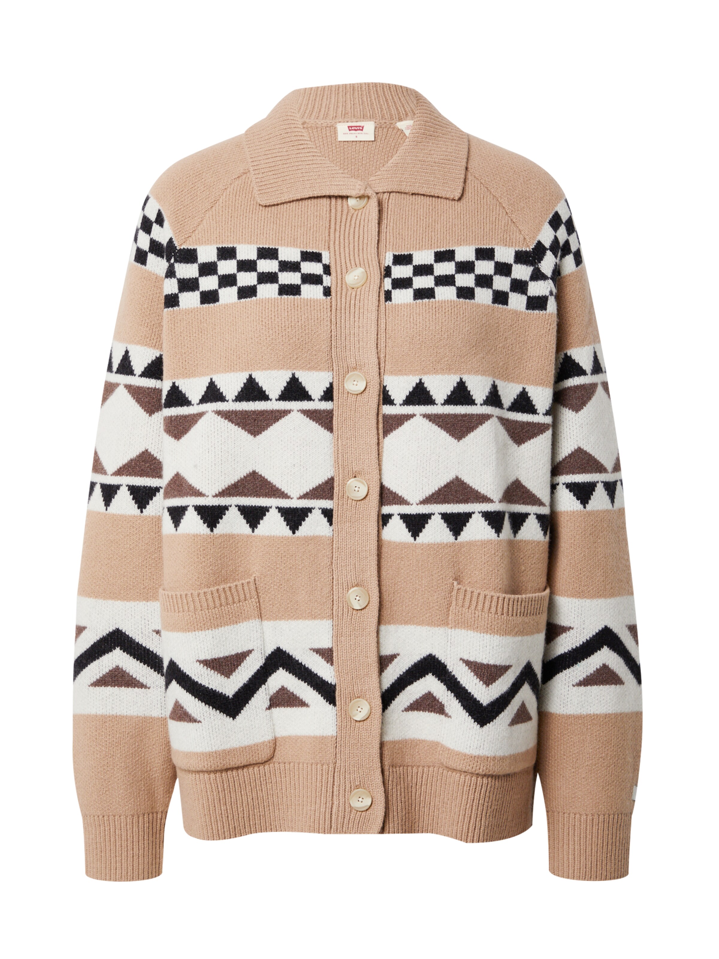 LEVI'S ® Knit Cardigan 'Alaska Sweater' in Camel | ABOUT YOU