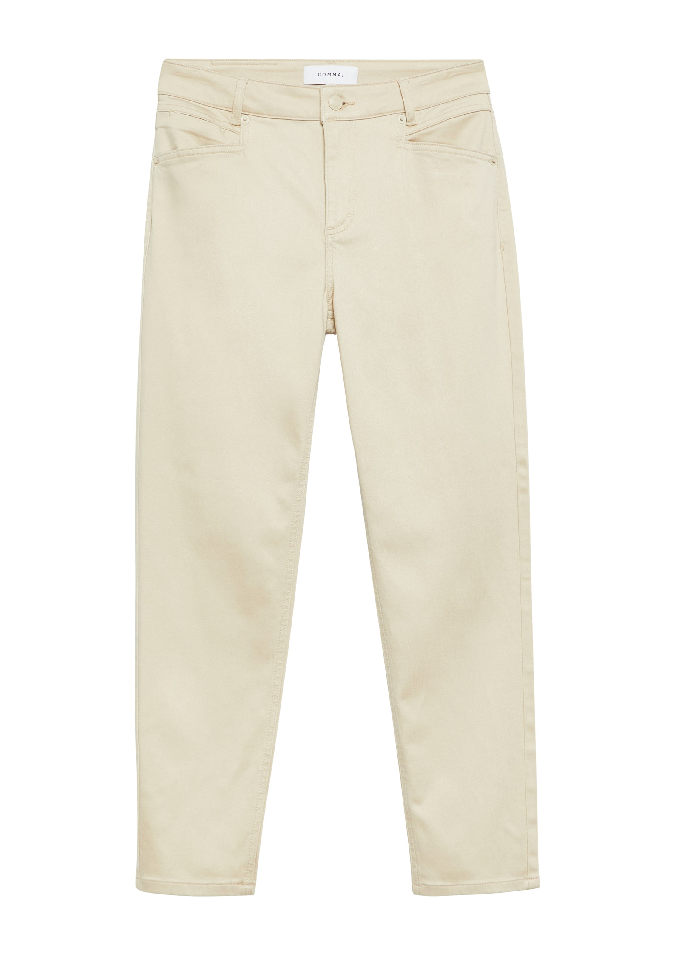 COMMA Slim fit Jeans in Beige: front