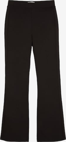 évasé Pantalon TOM TAILOR en noir : devant