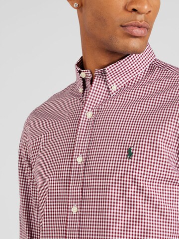 Polo Ralph Lauren - Ajuste estrecho Camisa en rojo