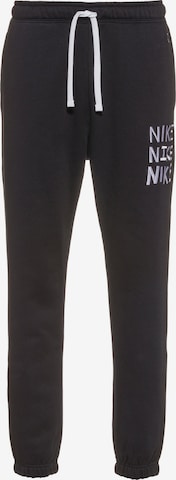 Tapered Pantaloni de la Nike Sportswear pe negru: față