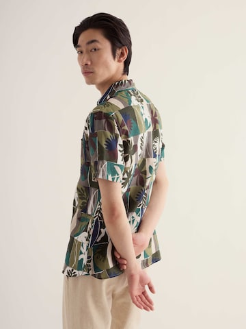 Comfort fit Camicia 'Blue Heron' di Seasalt Cornwall in verde